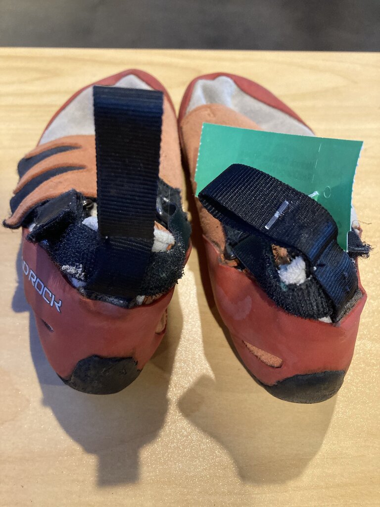 Madrock Climbing Shoes, Red/Orange/White, Sz 3