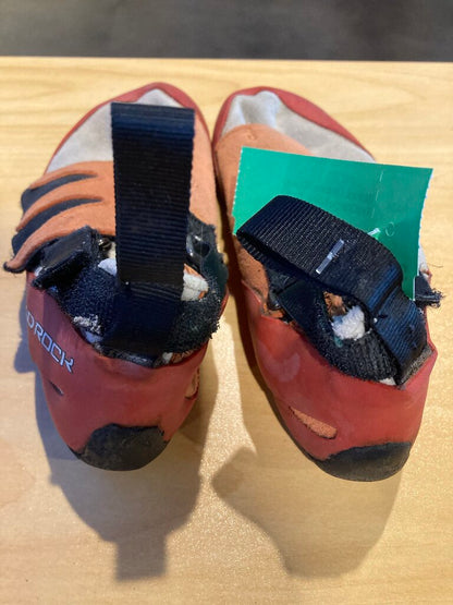 Madrock Climbing Shoes, Red/Orange/White, Sz 3