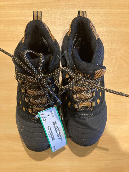 Merrell WP Hiking Boots, Black/Gold, Kids 11