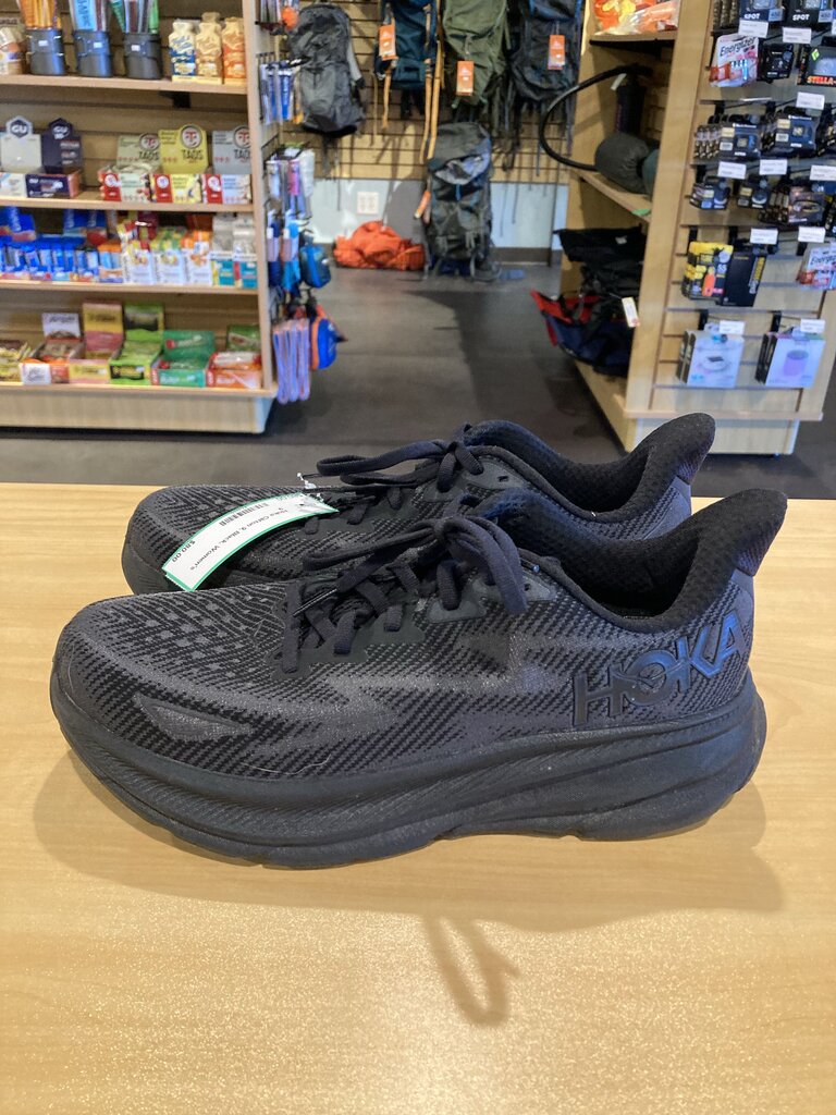 Hoka Clifton 9, Black, Women's 9