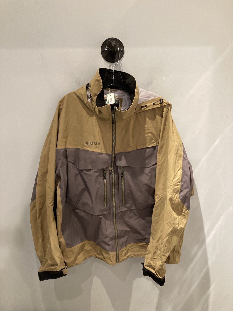 Simms Rain Jacket, Green/Grey, Men's XL