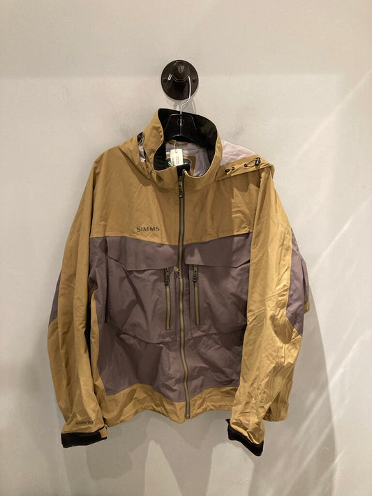 Simms Rain Jacket, Green/Grey, Men's XL