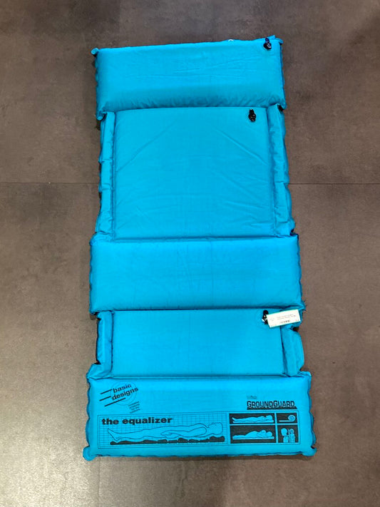 Basic Designs Equalizer Inflatable Sleeping Pad, Blue, Short