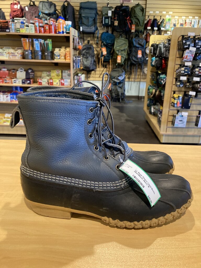 LL Bean Fleece Lined Boots, Blue/Black, Men's 10