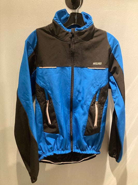 Arsuxeo Fleece Lined Jacket, Blue/Black, Men's M