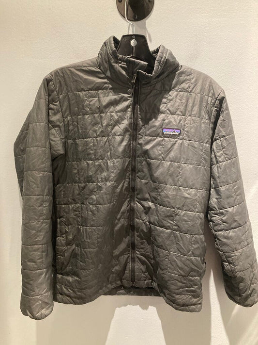 Patagonia Nano Puff Jacket, Gray, Kid's XL