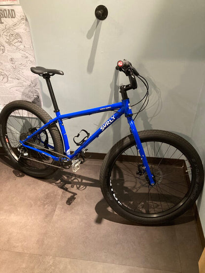 Surly Karate Monkey, Blue/White, Med. Frame, 27.5" Wheels