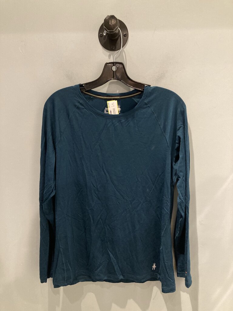 Smartwool LS Crew Baselayer, Blue, Women's XL