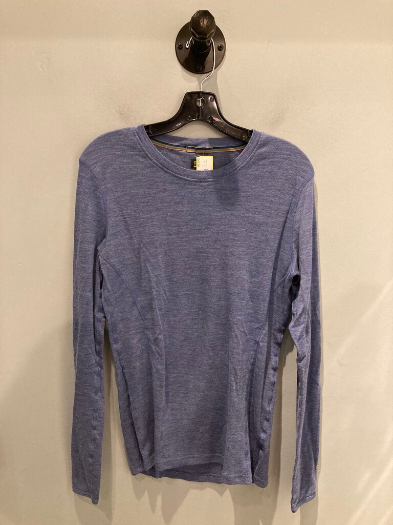 Meriwool LS Crew Baselayer, Blue, Women's XL