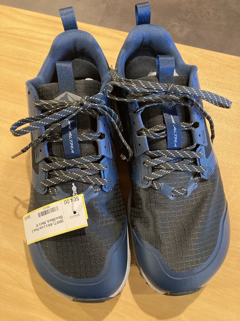(NWT) Altra Lone Peak 8, Blue/Black, Men's 10