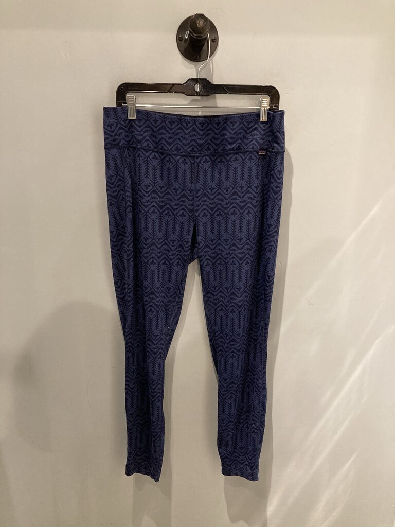 Patagonia Baselayer Pants, Blue Print, Women's L