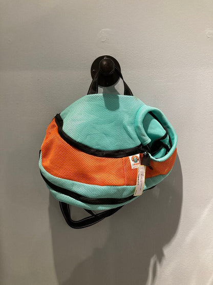 AWOOF Pet Carrier, Light Blue/Orange