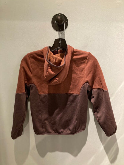 REI Zip Fleece Hoody, Maroon, Kids M (10-12)