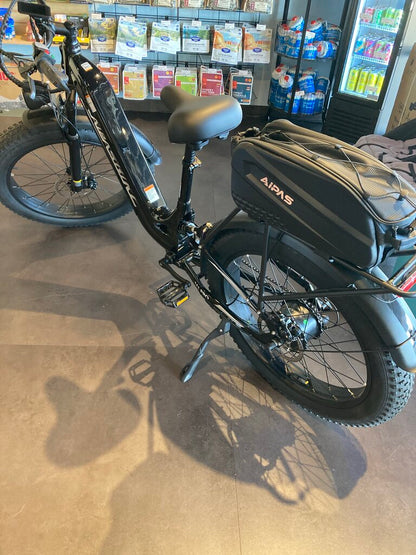 Aipas M1 Pro E-Bike, Black/White, 19" Frame, 26" Wheels