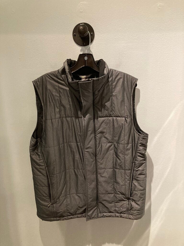 Exofficio Down Vest, Grey, Men's M
