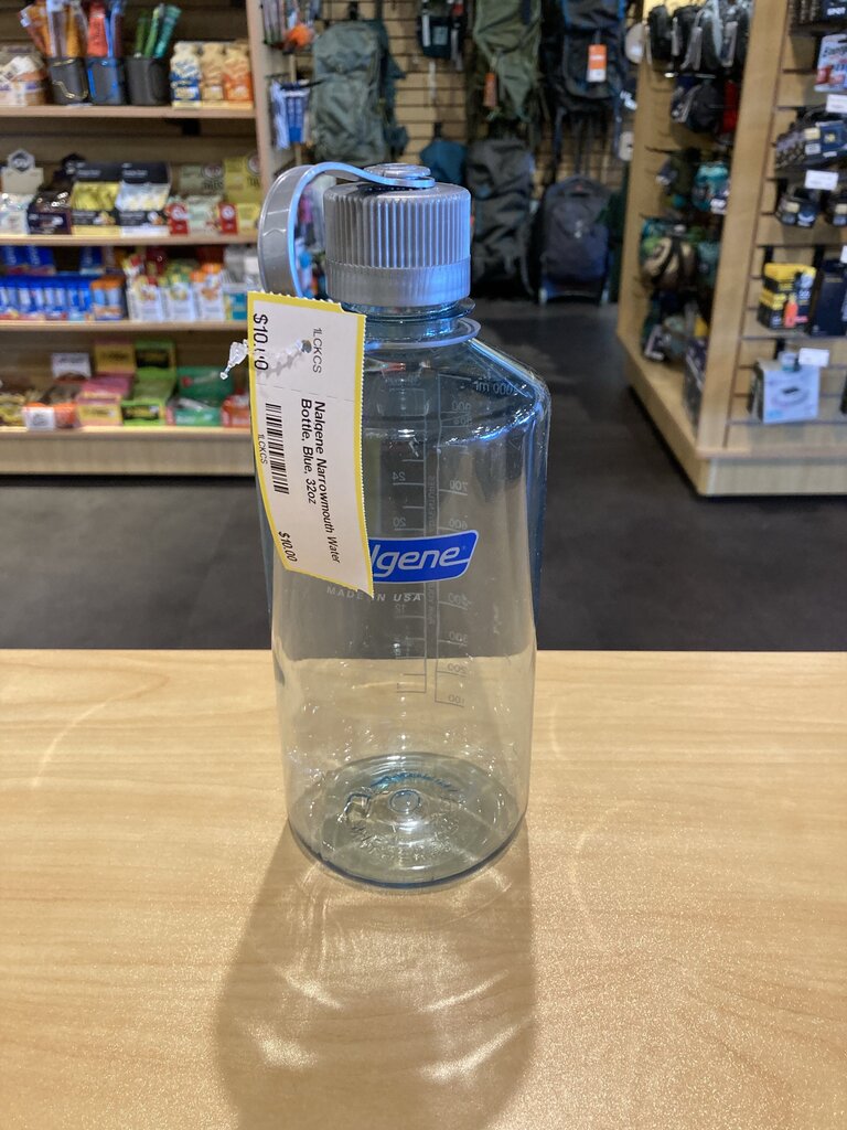 Nalgene Narrowmouth Water Bottle, Blue, 32oz