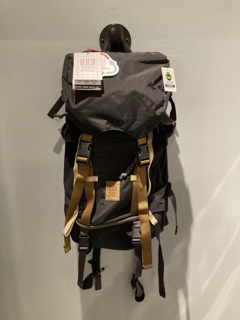Topo Designs Rover Trail Pack, Black/Brown, 22L (Sample)
