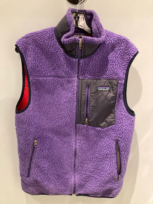 (Wear) Patagonia Fleece Fuzzy Vest, Purple, Men's M