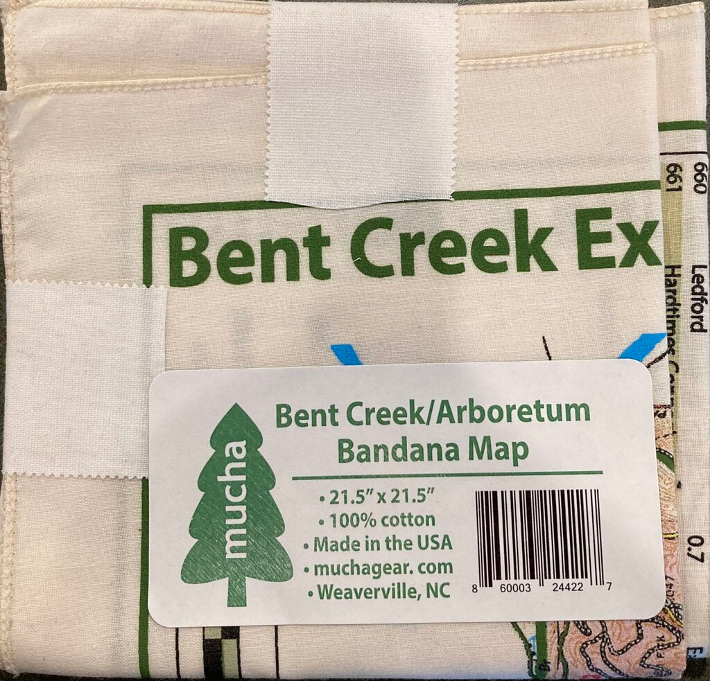 Bandana Map - Bent Creek Arboretum (by Mucha Gear)