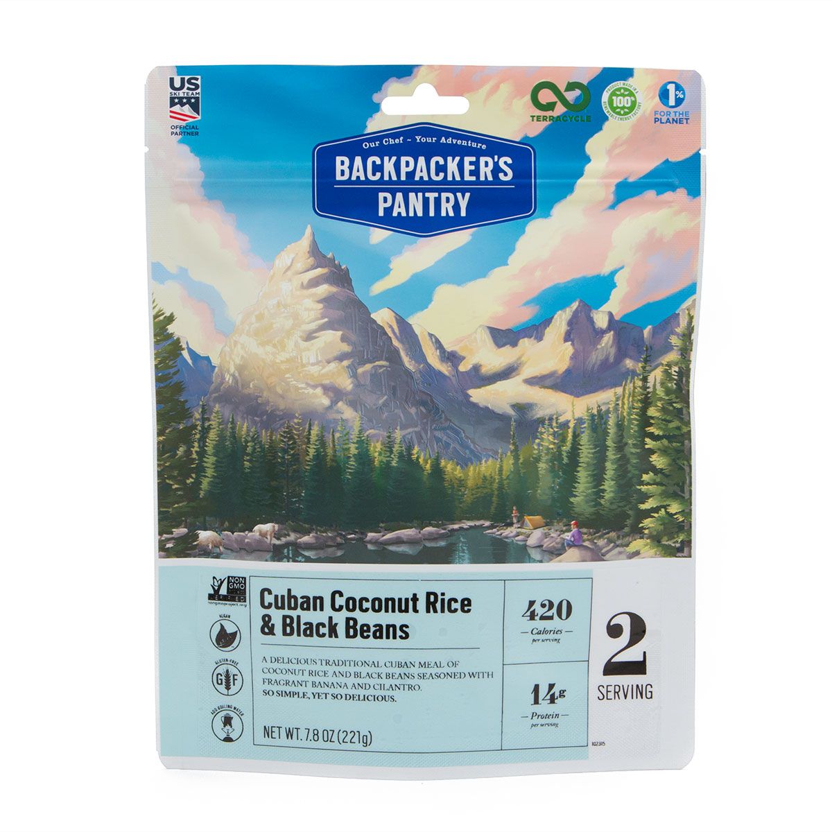 Backpacker's Pantry Cuban Coconut Black Beans and Rice