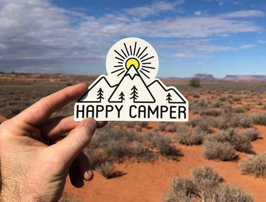 Sticker Art Happy Camper