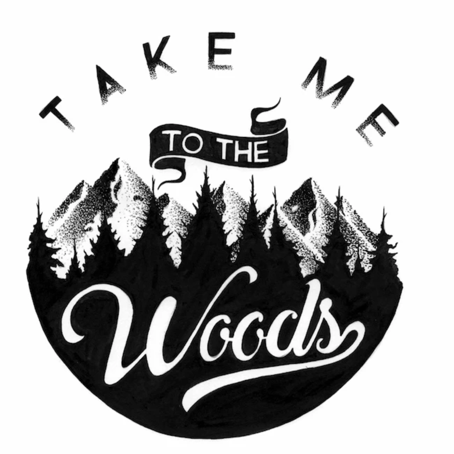 Sticker Art Take Me to the Woods