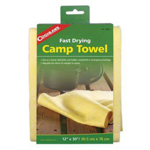 Coghlan's Fast Drying Camp Towel 12" x 30", Yellow