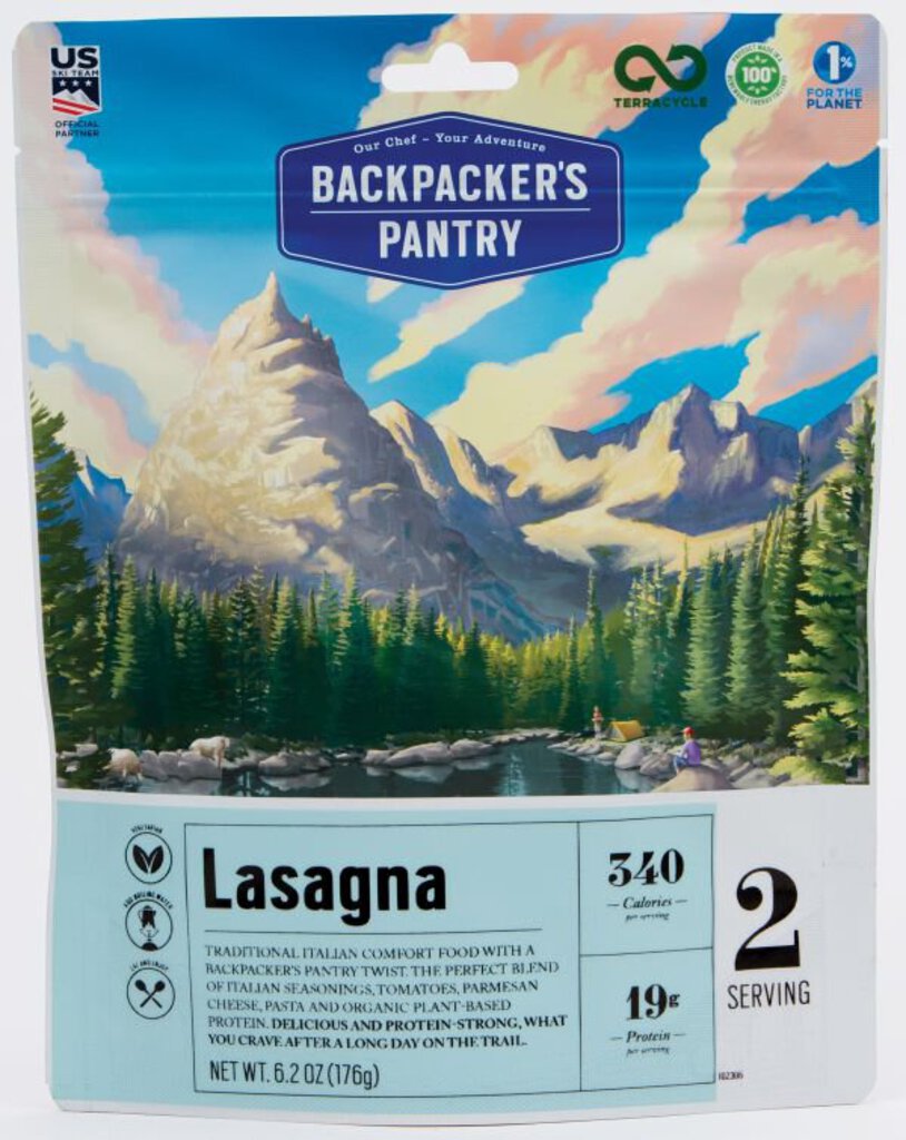 Backpacker's Pantry Lasagna, 2 Servings, (V)