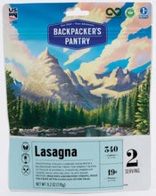 Load image into Gallery viewer, Backpacker&#39;s Pantry Lasagna, 2 Servings, (V)