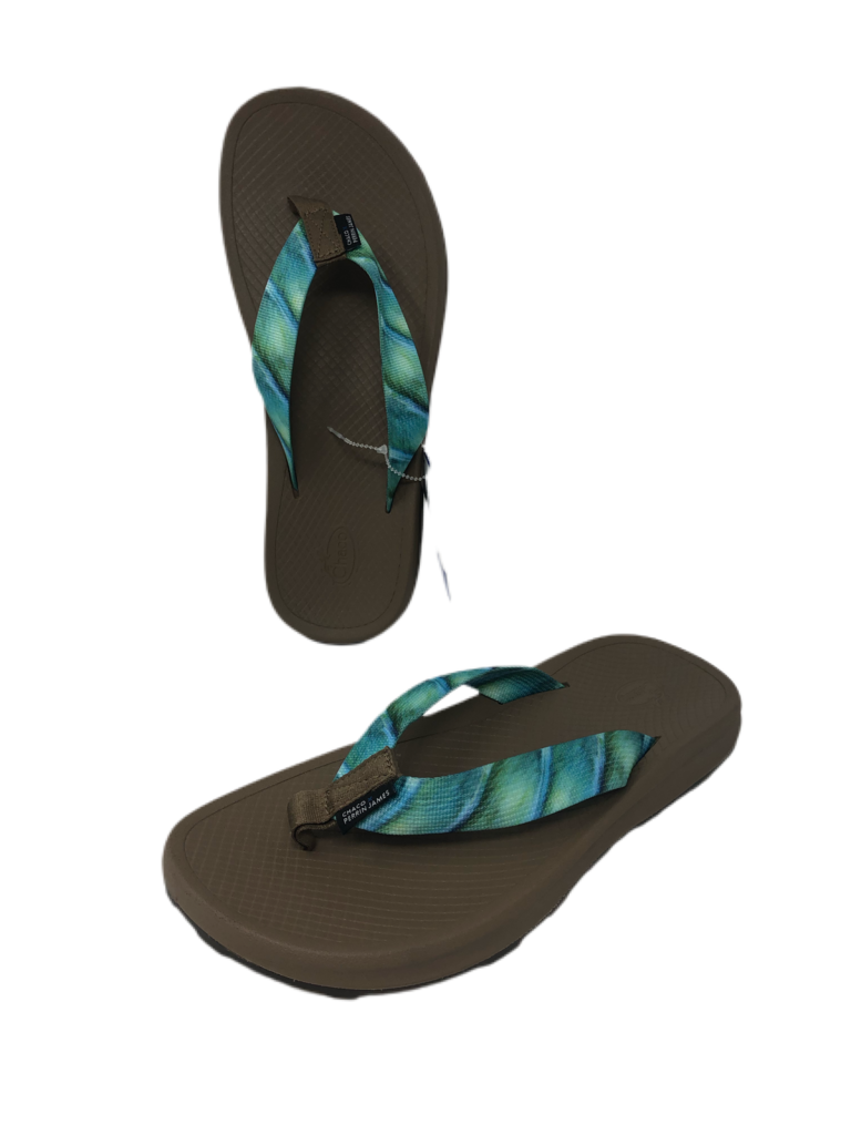 Chaco Lowdown Flip Flops, Pasture Green, Men's 9
