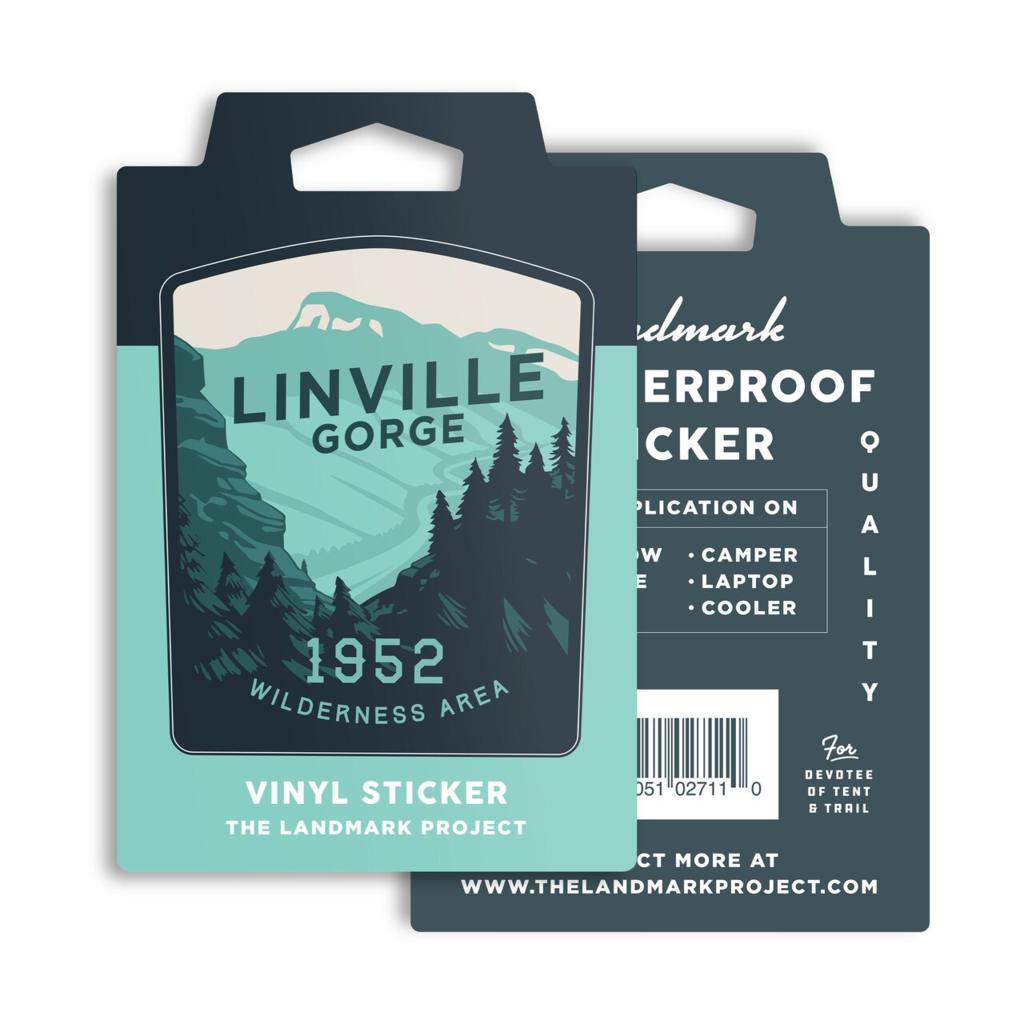 The Landmark Project Vinyl Sticker, Linville Gorge