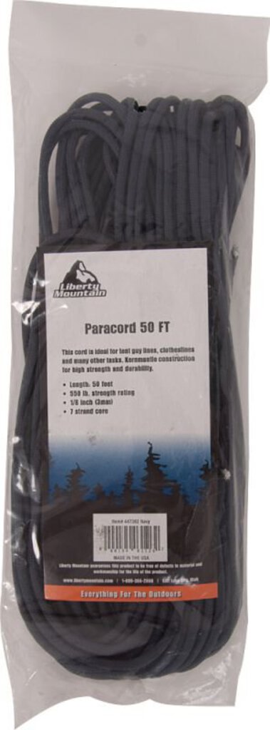 Liberty Mountain Paracord, 50ft (Assorted Colors) – Second Gear WNC