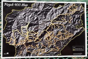 Pisgah 400 Miler Scratch Off Map