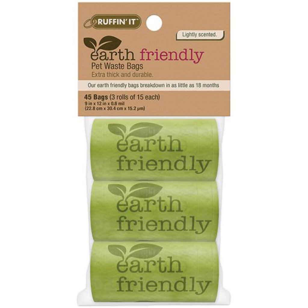 Ruffin' It Earth Friendly Waste Bags, 3 Pack