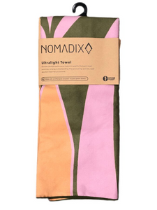 Nomadix Ultralight Towel, Green/Pink, 54x30