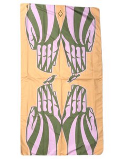 Nomadix Ultralight Towel, Green/Pink, 54x30
