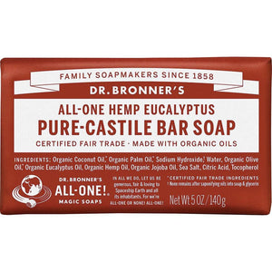 Dr Bronners Castile Bar Soap, Eucalyptus