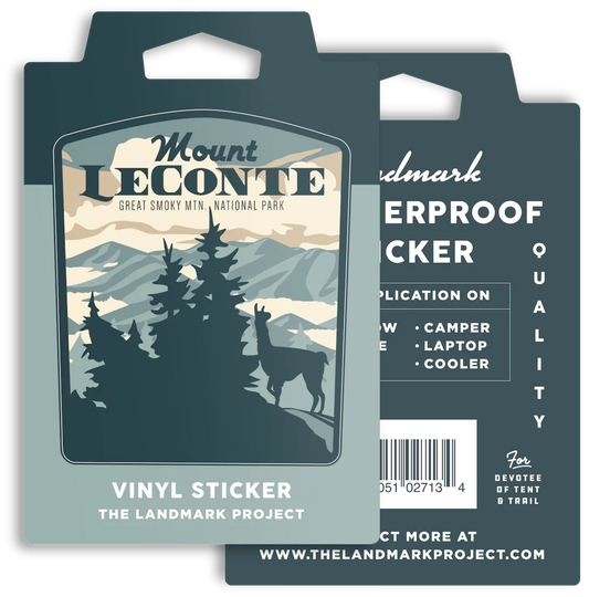 The Landmark Project Sticker Vinyl Sticker, Mount Leconte