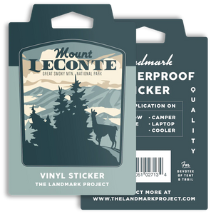 The Landmark Project Sticker Vinyl Sticker, Mount Leconte