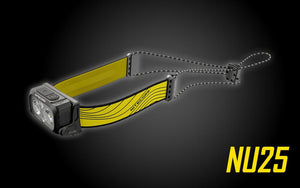 Nitecore NU25 400 Lumen USB-C Rechargeable Headlamp, Black