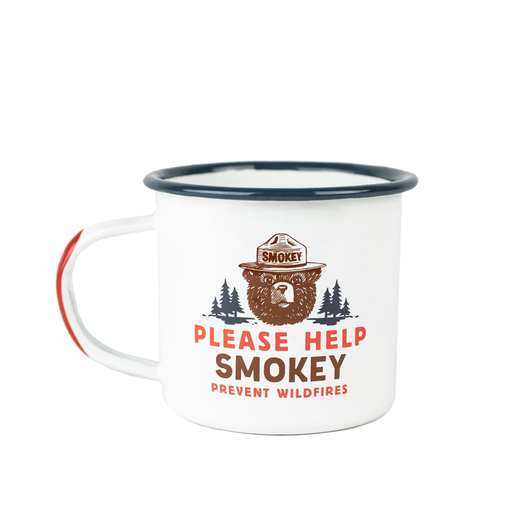 Landmark Project Smokey Bear Enamelware Mug