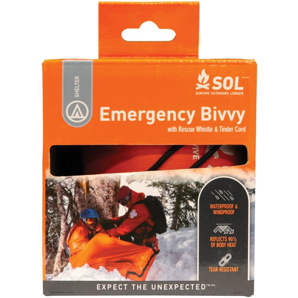SOL Emergency Bivy w/ Rescue Whistle and Tinder Cord