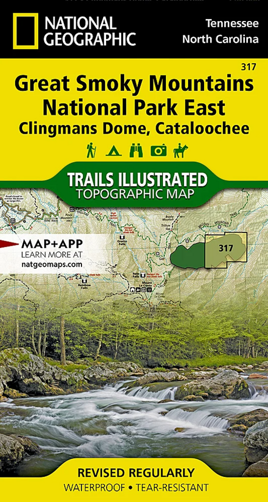 National Geographic Map - Clingmans Dome & Cataloochee #317