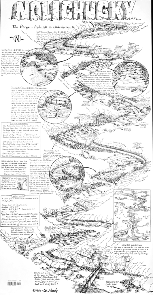 William Nealy, Nolichucky River Cartoon Map