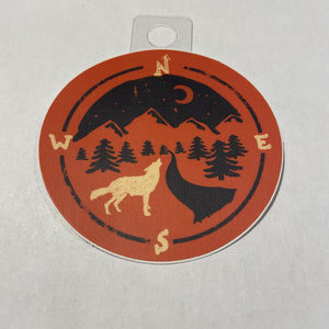 Menottees Wolf Compass, Red