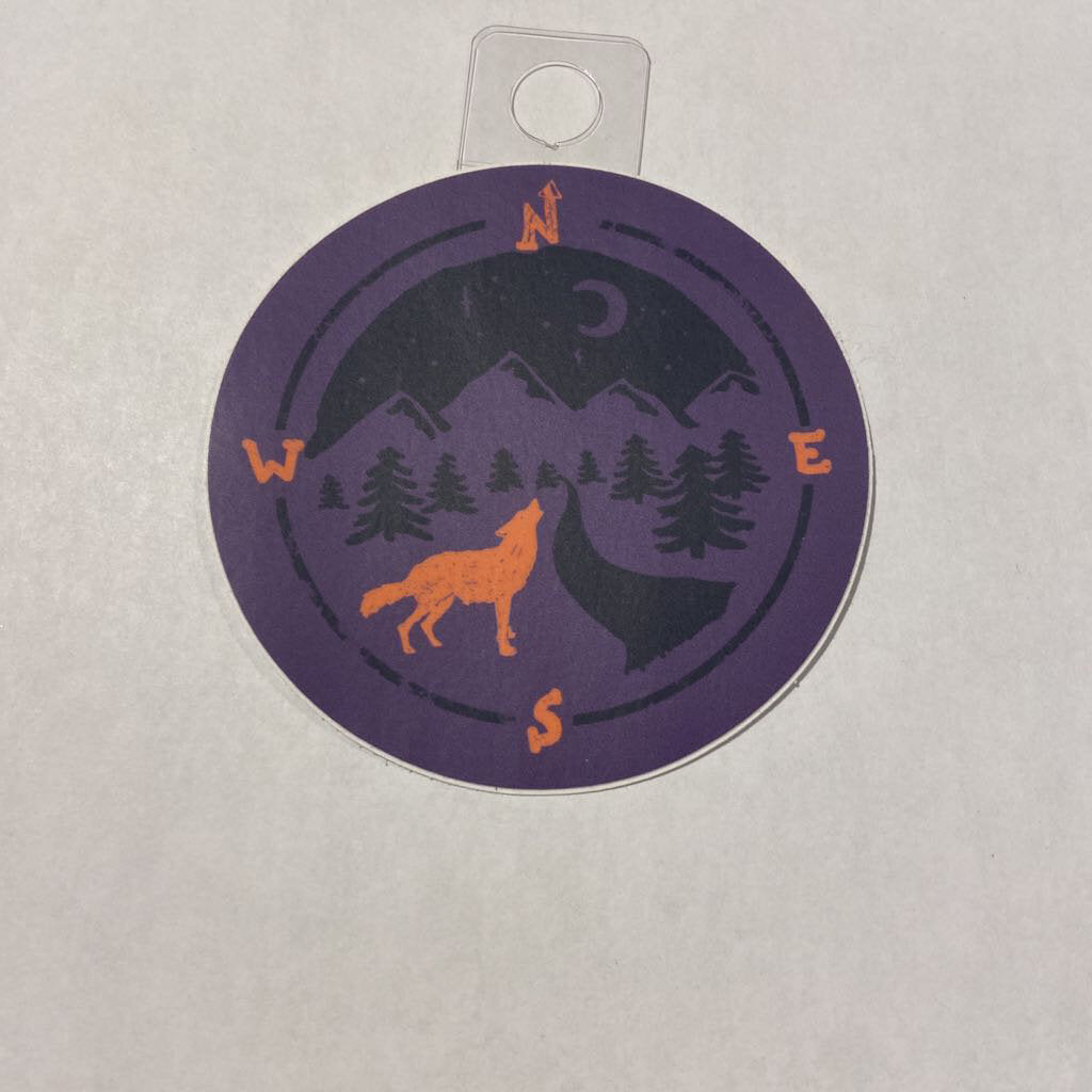 Menottees Wolf Compass, Purple