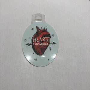 Heart Forward Sticker