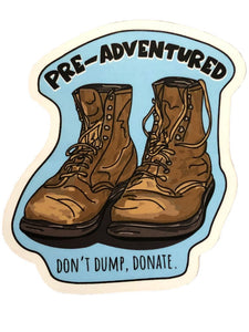 Pre-Adventured Boots Sticker
