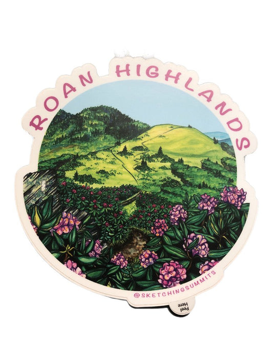 Sketching Summits Roan Highlands Sticker (Large)