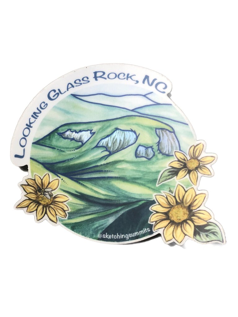 Sketching Summits Looking Glass Rock Sticker (Small)